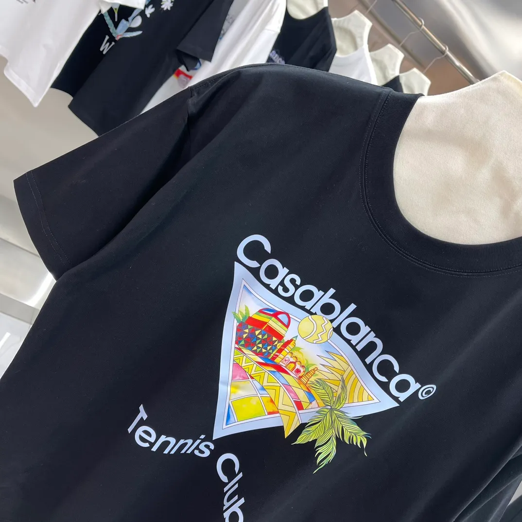 Casablanca Classic Series T ， ， 。 ， Classic ， In Stock ！ ：White Black Size：S M L XL XXL